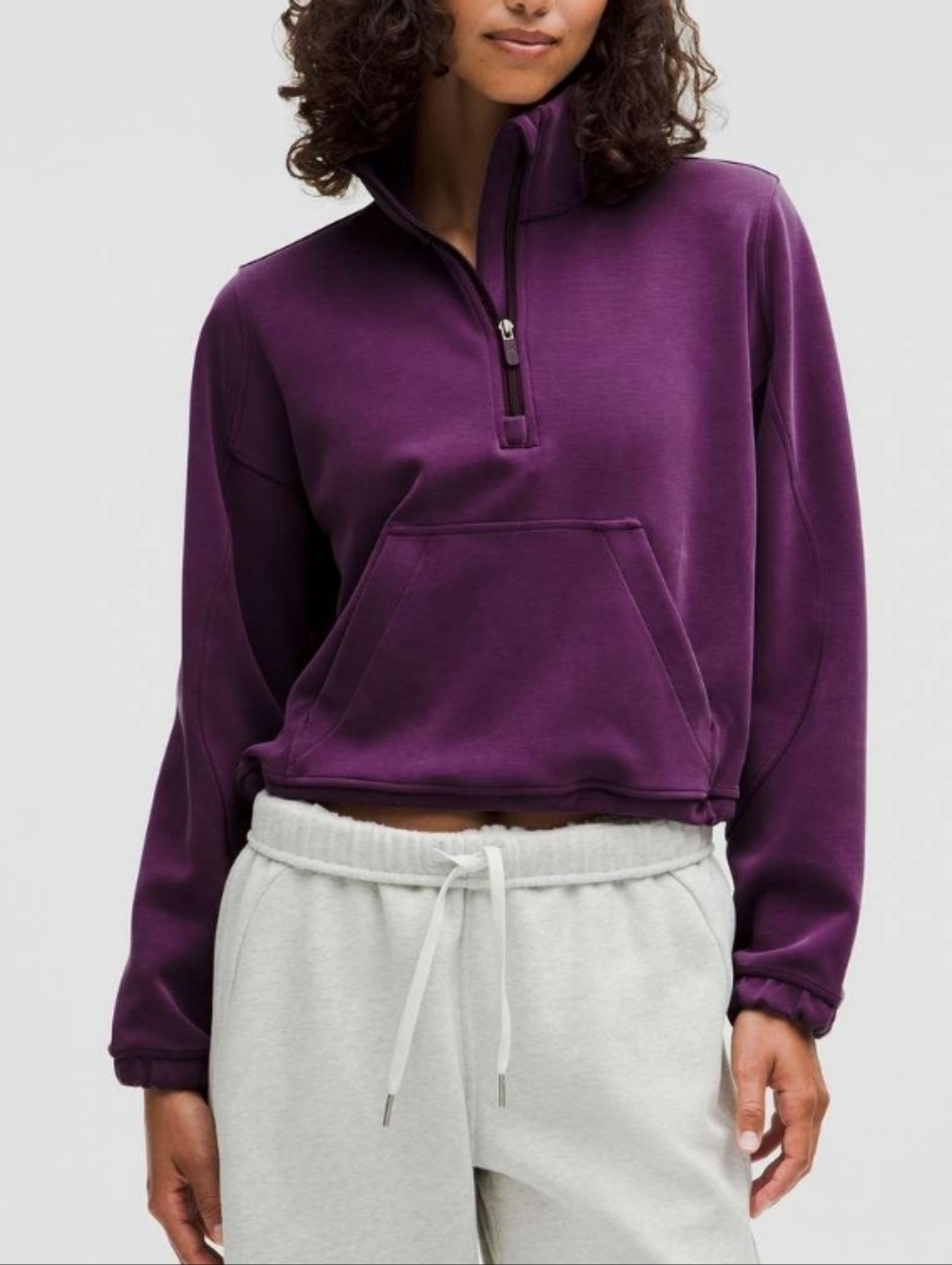 Lululemon Brushed Softstreme Half Zip Sz 12